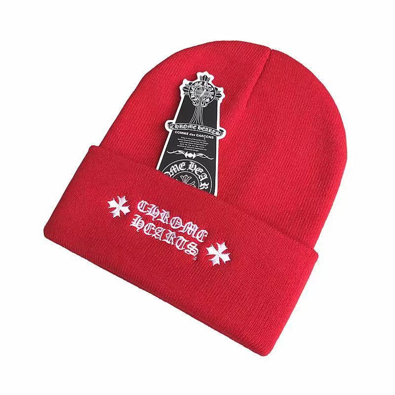 Chrome Hearts Logo Beanie Red