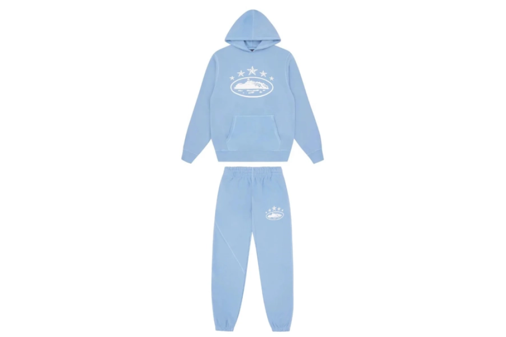 Corteiz 5 Starz Alcatraz Tracksuit Blue