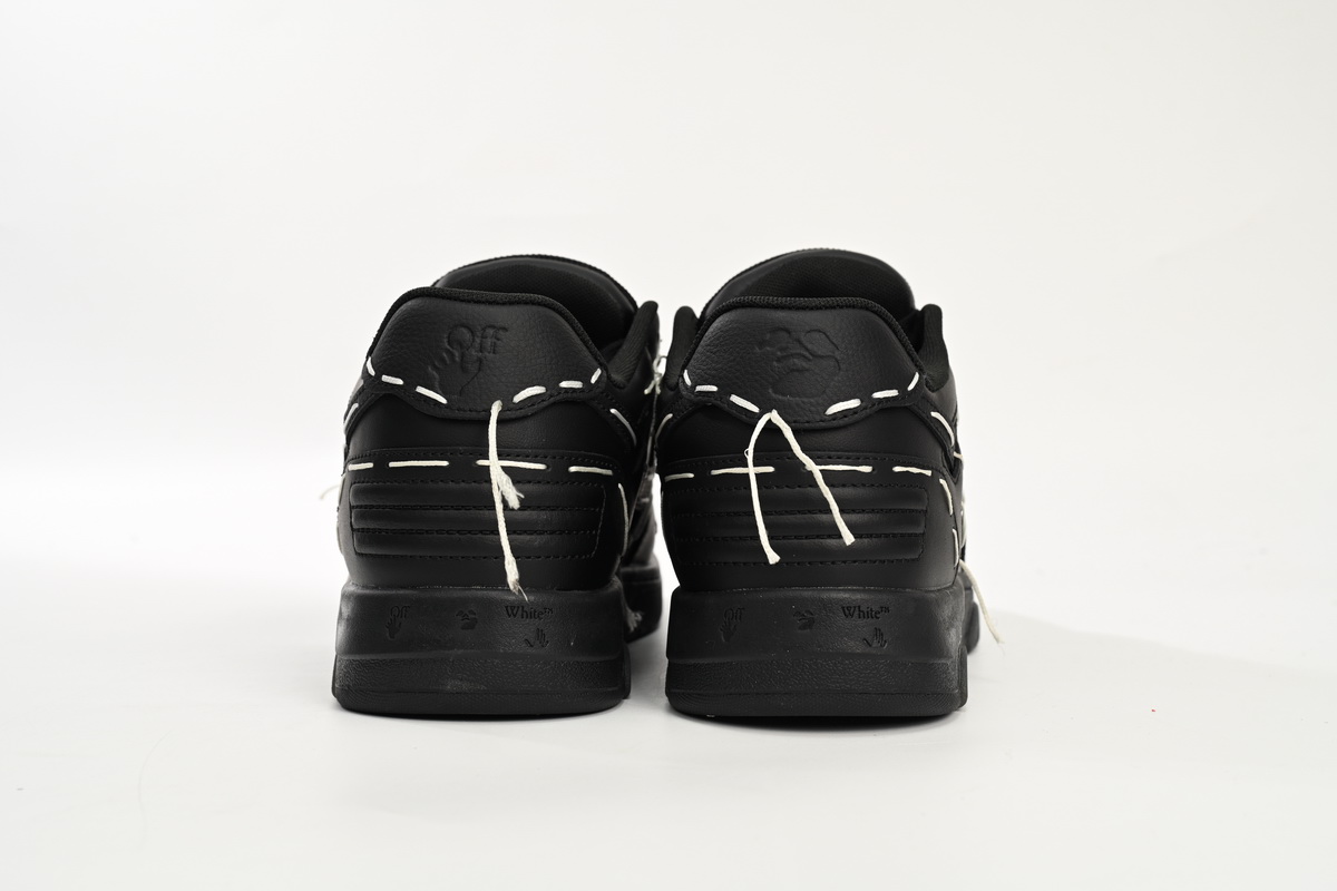 Off White Out Of Office OOO Low Tops Sartorial Stitching Black Black OMIA189S 23LEA014 1010/OMIA189S23LEA0141010
