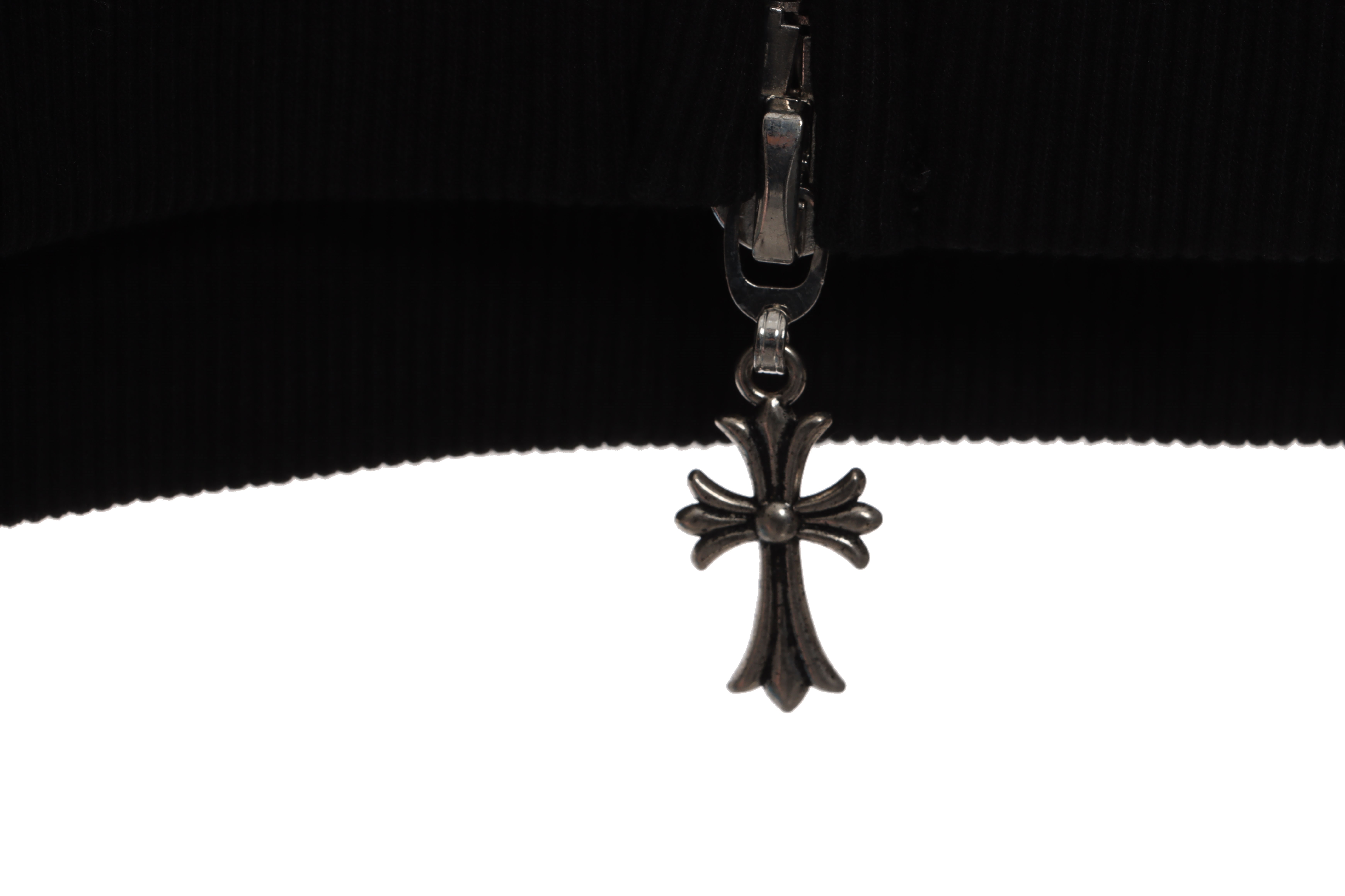 CHROME HEARTS Red Triple Cross Zip Up Hoodie