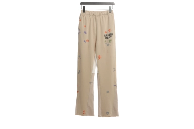 Gallery Dept. Painted Flare Sweatpants Beige 01