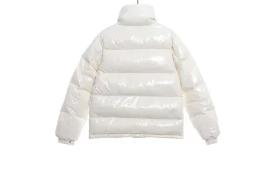 Moncler Lacquered Short Down Jacket White 02