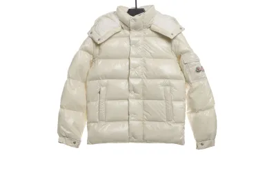 Moncler Maya 70 Short Down Jacket White 01