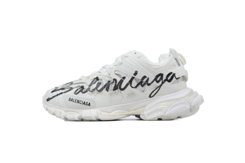 Balenciaga Track Signature Sneaker White 542023WTRHW9010