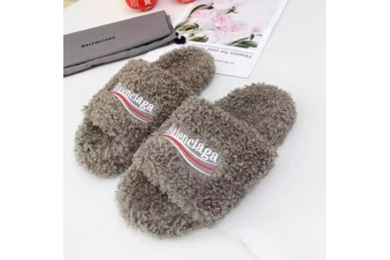 Balenciaga Furry Slides