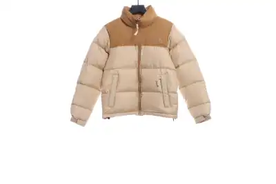 The North Face Eco Nuptse Puffer Jacket Brown Beige 01