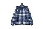 Burberry Blue Check Puff Down Jacket