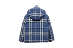 Burberry Blue Check Puff Down Jacket