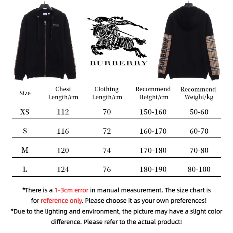 Brand Double Sleeve Check Lettering Zip Hoodie Black