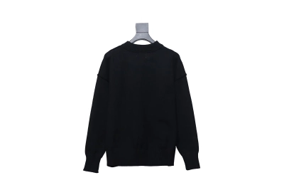 Ami Crewneck Sweater Black/Red 02