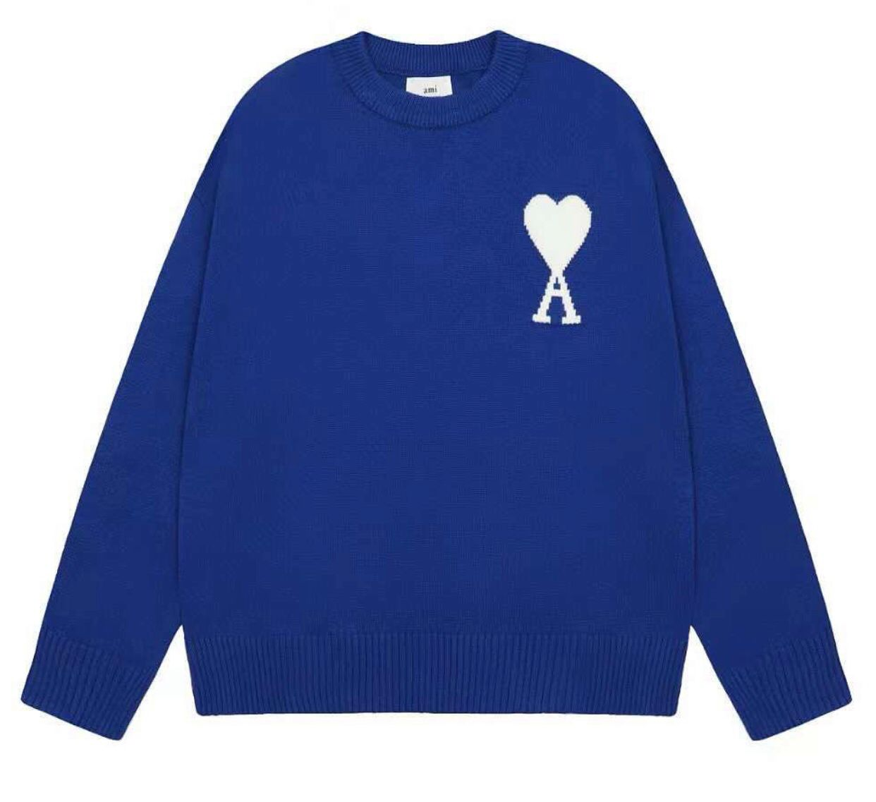 AMI PARiS Heart Sweater Navy