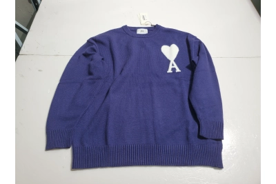 AMI PARiS Heart Sweater Navy 02
