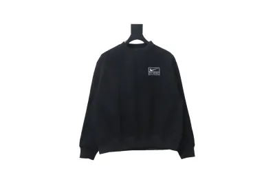 Nike x Stussy Wash Crew Fleece Black 01