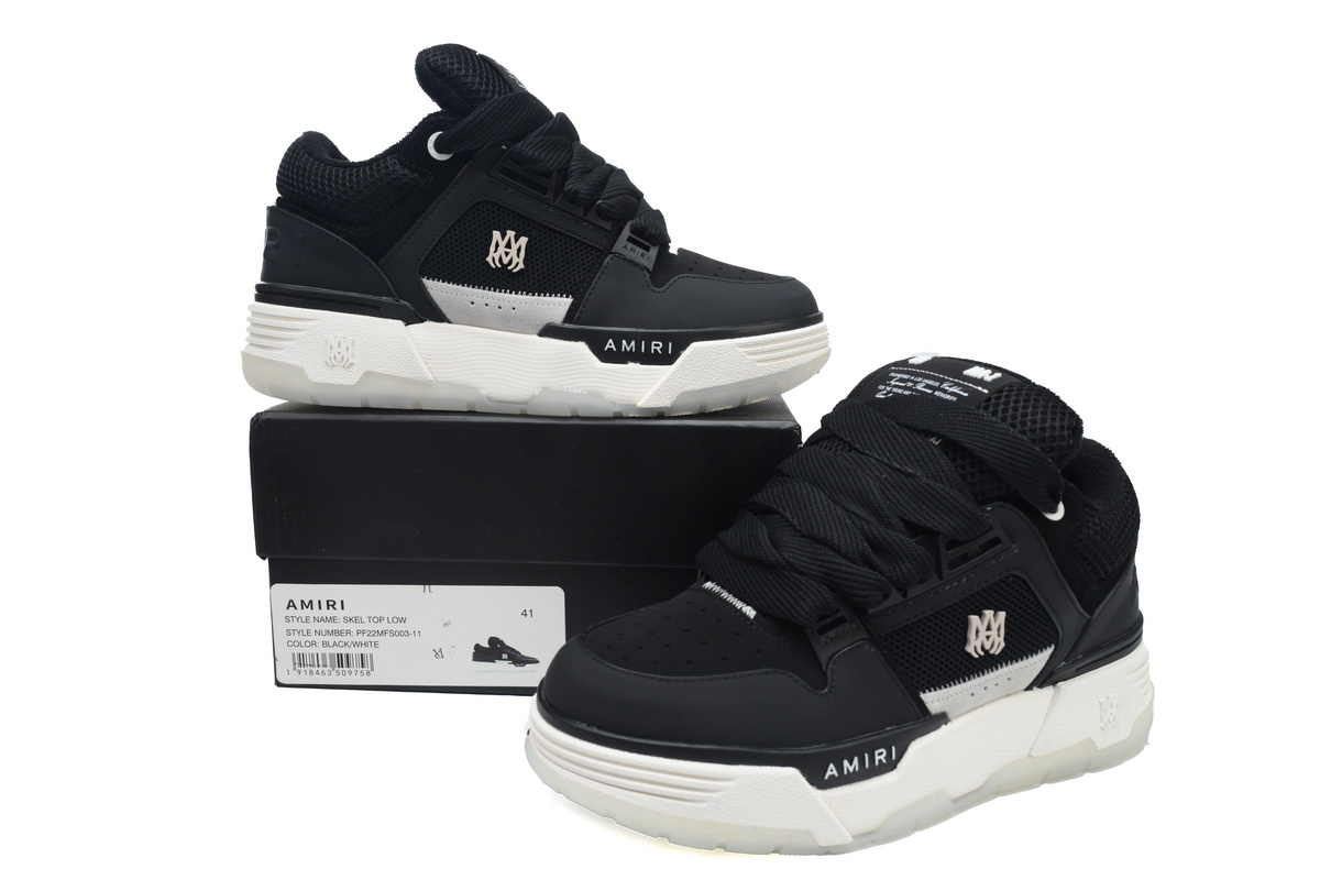 AMIRI MA-1 Black White Reps Sneaker AW23MFS009-001 / AMFOSR1001-083 / AMFOSR1048-001