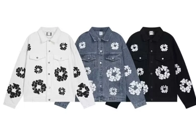 Denim Tears Jacket Black/Light Blue/White/Navy 01