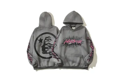 Hellstar Future Flame Hoodie Grey 01