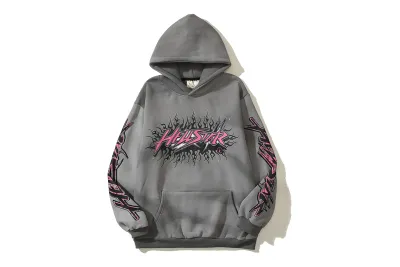 Hellstar Future Flame Hoodie Grey 02