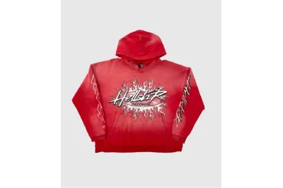 Hellstar Studios Records Hoodie Red 01