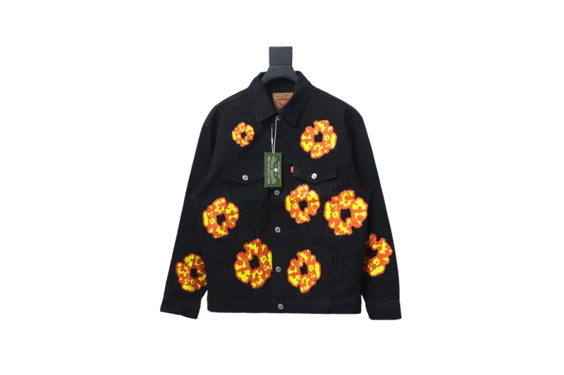 Offset x Tears Denim Jacket Black