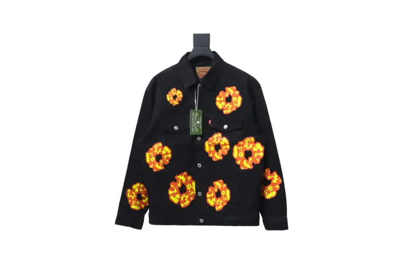 Offset x Tears Denim Jacket Black