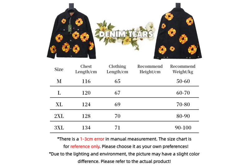 Offset x Tears Denim Jacket Black