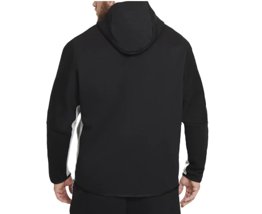 Nike Sportswear Tech Fleece Full Zip Hoodie & Joggers Set Black/Dark Grey Heather/White