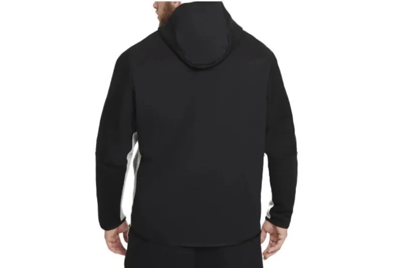 Nike Sportswear Tech Fleece Full Zip Hoodie & Joggers Set Black/Dark Grey Heather/White