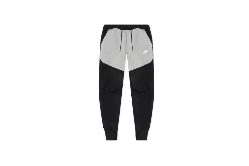 Nike Sportswear Tech Fleece Full Zip Hoodie & Joggers Set Black/Dark Grey Heather/White