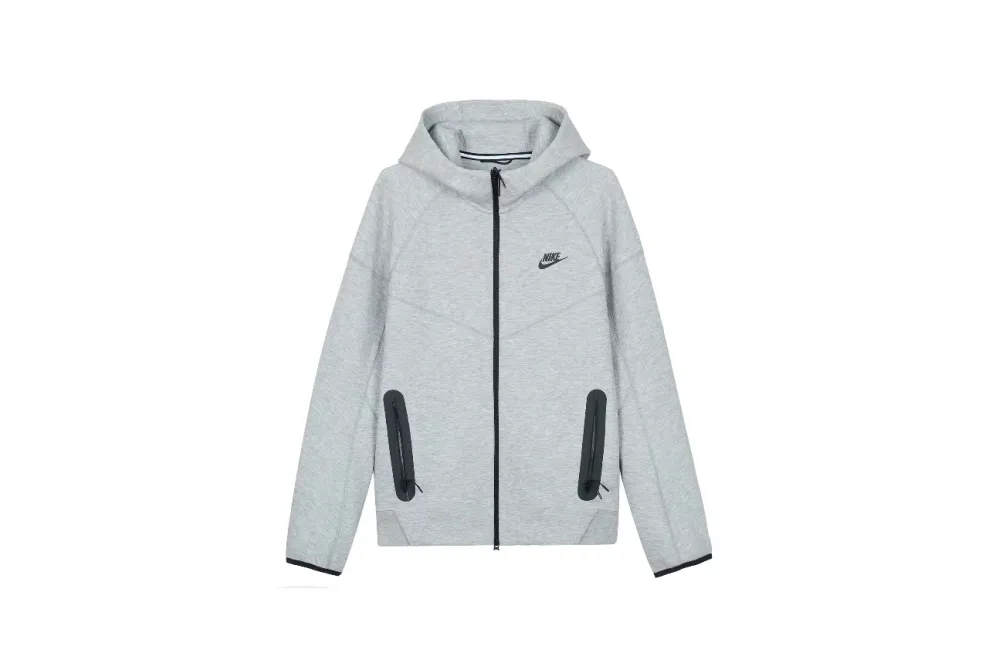 Nike Sportswear Tech Fleece Full-Zip Hoodie & Joggers Set Dark Heather Grey/Black