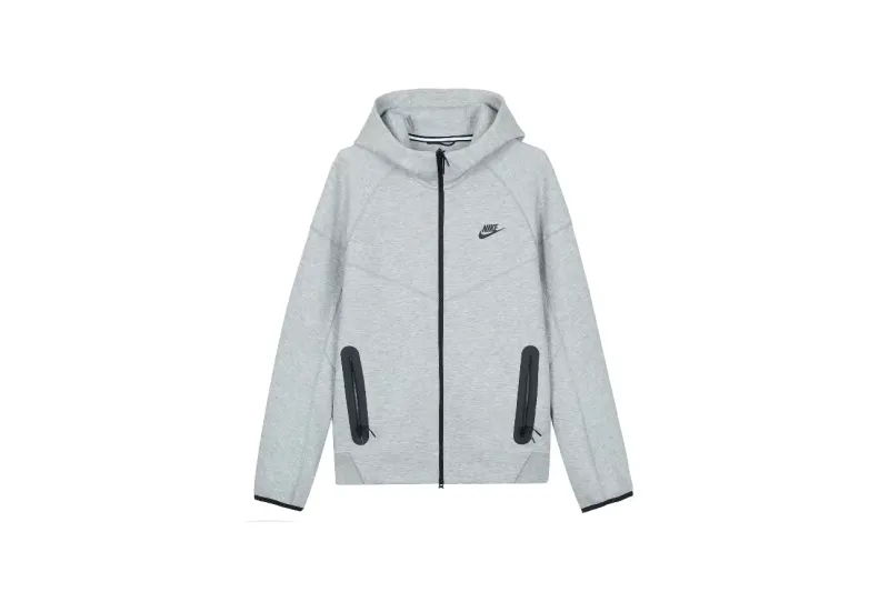 Nike Sportswear Tech Fleece Full-Zip Hoodie & Joggers Set Dark Heather Grey/Black