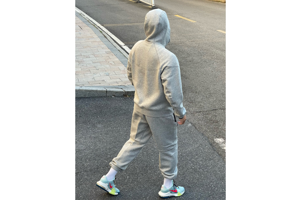 Nike Sportswear Tech Fleece Full-Zip Hoodie & Joggers Set Dark Heather Grey/Black