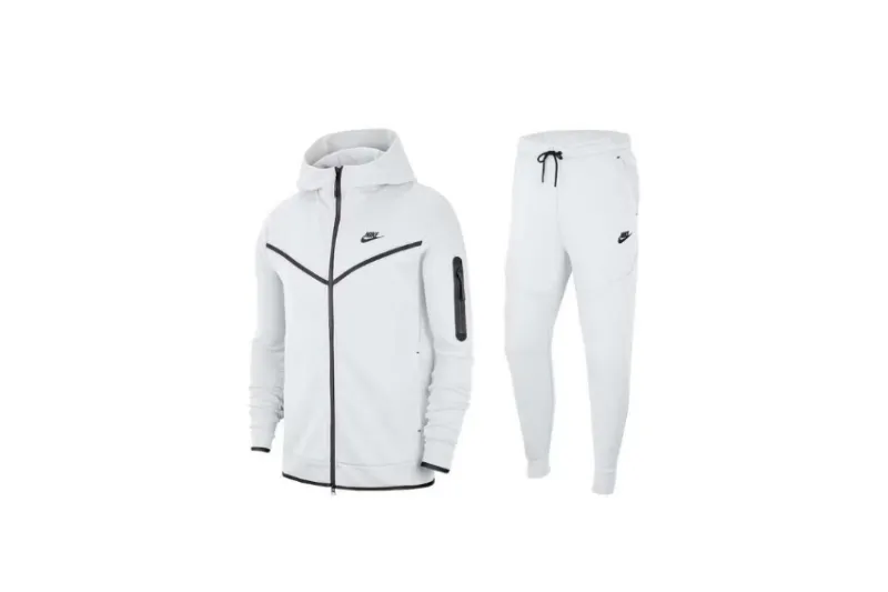 Nike Sportswear Tech Fleece Full-Zip Hoodie & Joggers Set Phantom Black