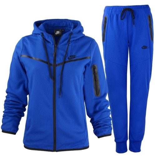 Nike Sportswear Tech Fleece Full Zip Hoodie & Joggers Set Royal