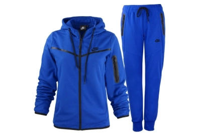 Nike Sportswear Tech Fleece Full Zip Hoodie & Joggers Set Royal 01