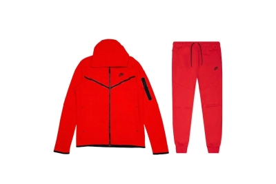 Nike Sportswear Tech Fleece University Red 01