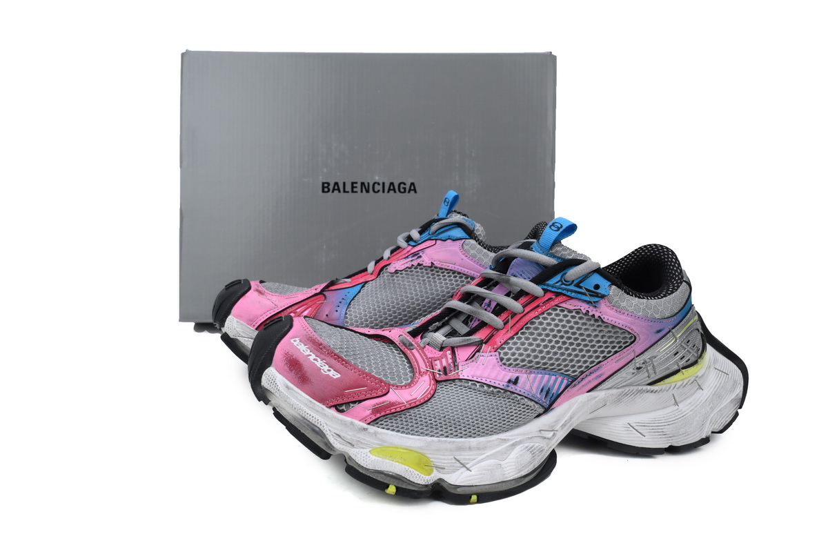 Balenciaga Stapler Sneaker Grey Pink 803681 W3ST4 1457