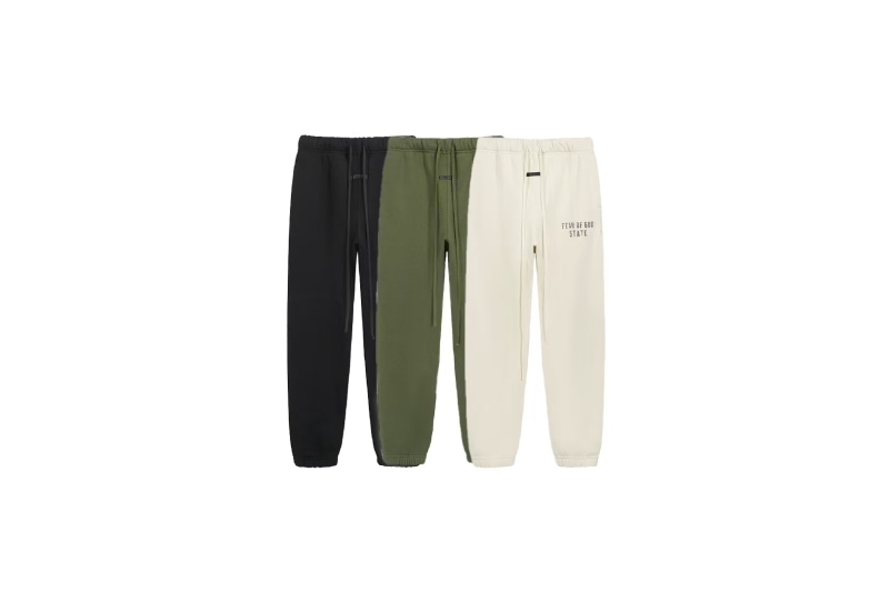 Fear of God Essentials Fleece Sweatpant Black/Military/Shell
