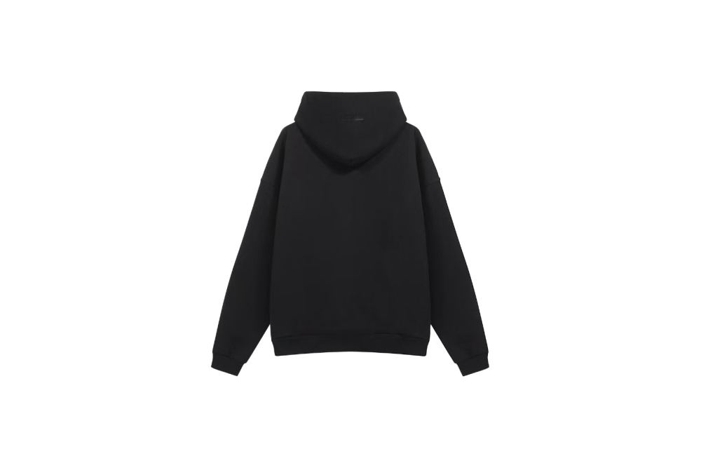 RSNOW Fear of God Essentials Fleece Hoodie Black/Dark Heather/Military
