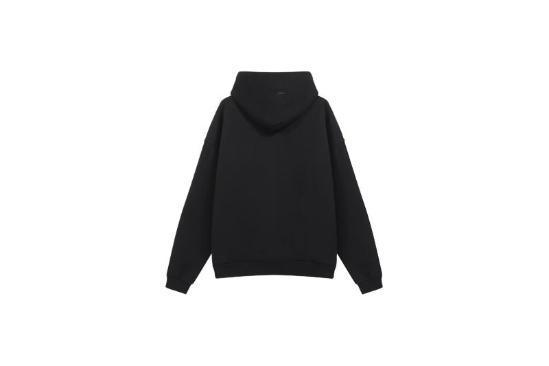 RSNOW Fear of God Essentials Fleece Hoodie Black/Dark Heather/Military