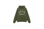 RSNOW Fear of God Essentials Fleece Hoodie Black/Dark Heather/Military