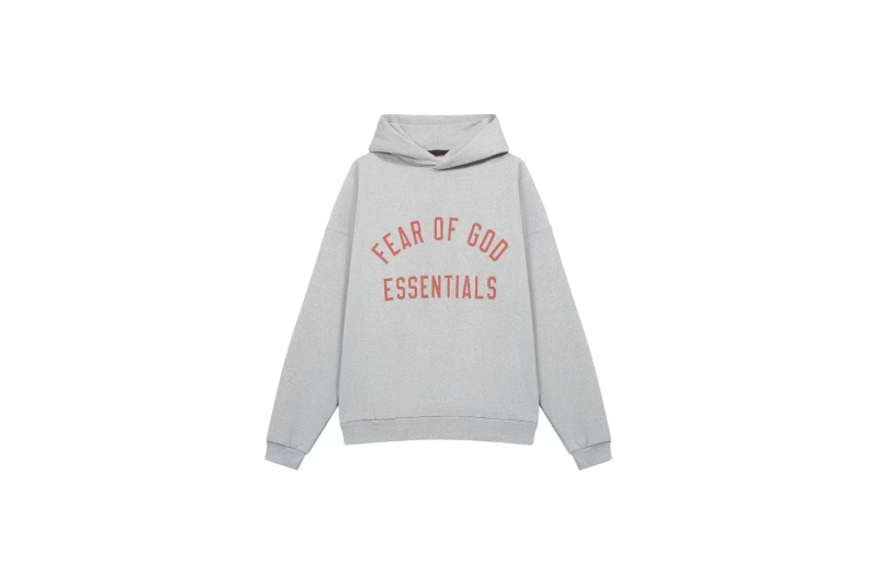 RSNOW Fear of God Essentials Fleece Hoodie Black/Dark Heather/Military