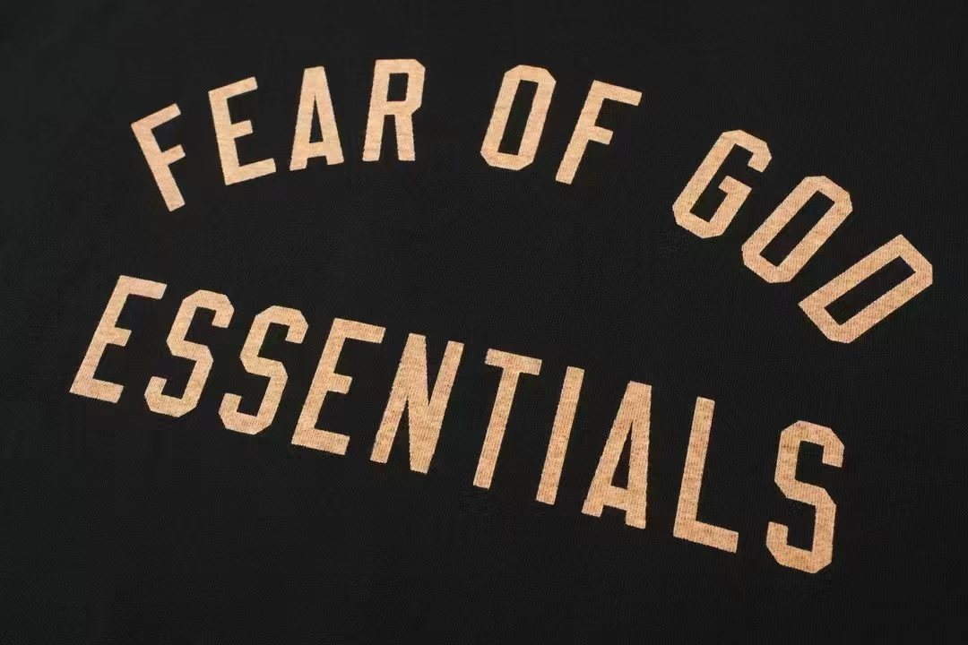 RSNOW Fear of God Essentials Fleece Hoodie Black/Dark Heather/Military
