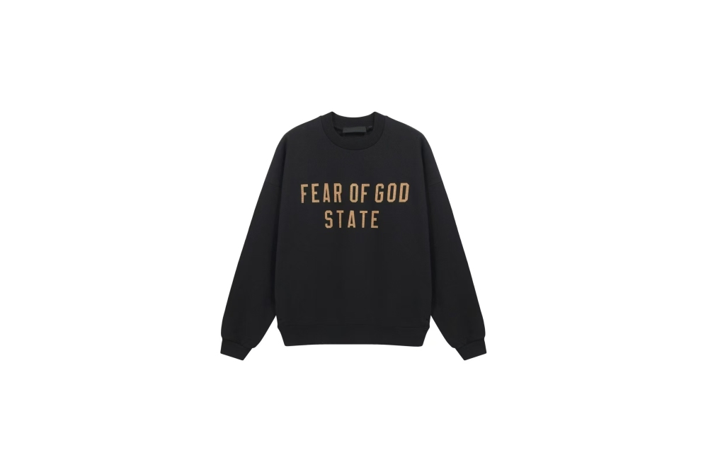 RSNOW Fear of God Essentials Jersey Long Sleeve Tee Black/Dark Heather