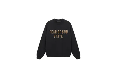 RSNOW Fear of God Essentials Jersey Long Sleeve Tee Black/Dark Heather 02