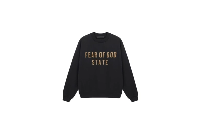 RSNOW Fear of God Essentials Jersey Long Sleeve Tee Black/Dark Heather 02