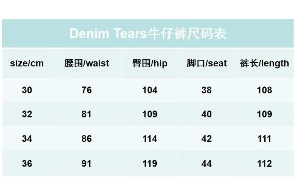 Denim Tears Jean Light Wash
