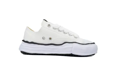 Maison Mihara Yasuhiro White and Black Lines Rep Sneakers 02