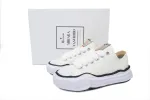 Maison Mihara Yasuhiro White and Black Lines Rep Sneakers