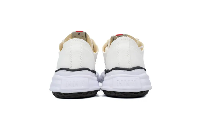 Maison Mihara Yasuhiro White and Black Lines Rep Sneakers