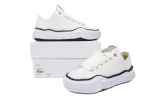 Maison Mihara Yasuhiro White and Black Lines Rep Sneakers
